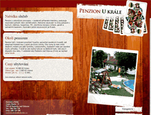 Tablet Screenshot of penzionukrale.zdarsko.cz